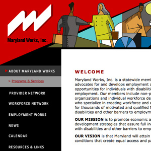 Maryland Works Website nonprofit website