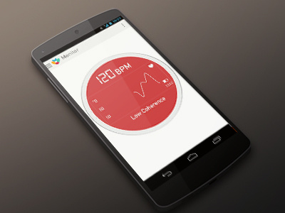My HRV android app flat heart minimalistic nexus5 sport