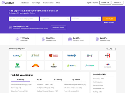 Jobs Landing Page