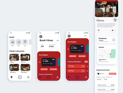 Local app UI app design flat ui ux