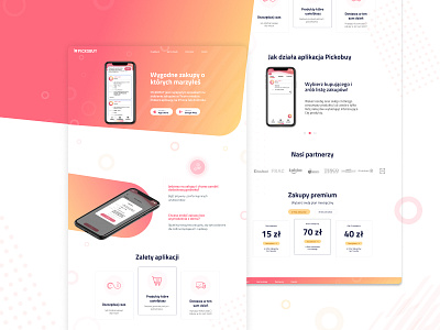 Landing Page for Pickobuy delivery delivery service design landing landingpage web web design web page design