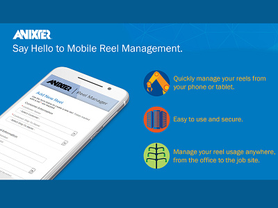 Promo for Mobile Reel Management design industrial marketing mobile app mobile design promotional design