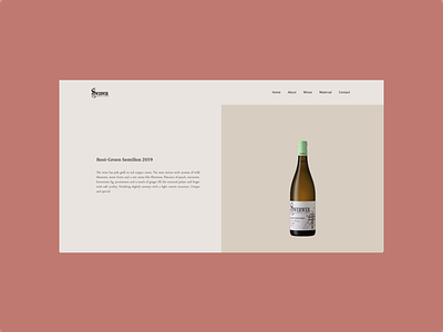 Swerwer Wines Web Design - Wine Page branding and identity elegant product page south africa ui web design winery wines
