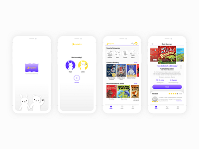 Tiny Tales childrens books ios app reading app uidesign uxdesign