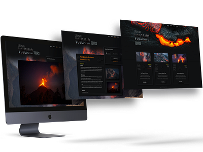 Volcano Tours Website Concept