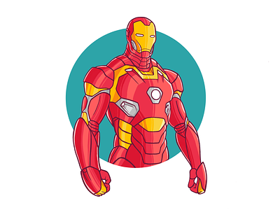 Iron Man Illustration 3000 adobe xd breushses illustration iloveyou3000 iron man ironman marvel mascot procreate thanos tony stark tonystark