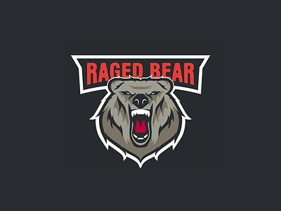 Esports Mascot - Raged Bear competition design process designbranding esports illustration logologo design mascot process team