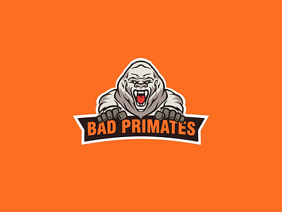 Bad Primates - Esports Mascot Logo design design process illustration illustrator logo logo design logo mascot logoprocess mascot teamwork
