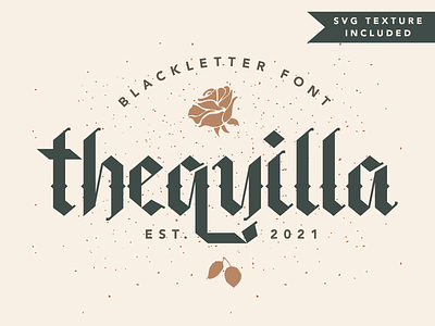 Blackletter Font - Thequilla blackletter blackletter font font gothic font illustration font lettering font logo font