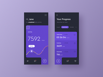 Activity App activity app appdesign application exercise inteface mobile ui ux vector
