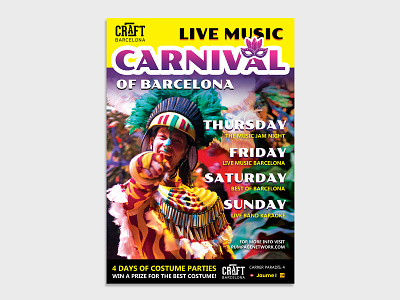 Craft Barcelona Carnival poster