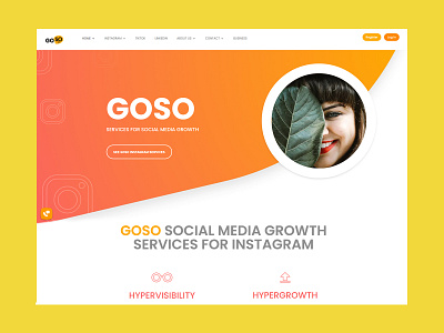 GOSO.io website design colorful design digital homepage ui web website design wordpress design