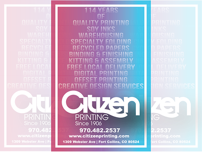 Citizen Printing Ad (3) advertising design graphic design logo printing