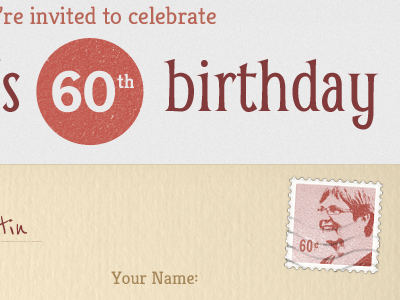 Birthday Invitation birthday form invite stamp