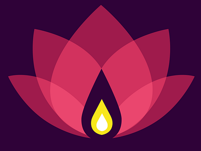 Candle lit lotus