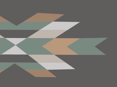 Arrow Overlap pattern pendelton