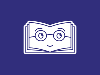 Book Face adobe book character characters cute face graphic icon illustration illustrator reading
