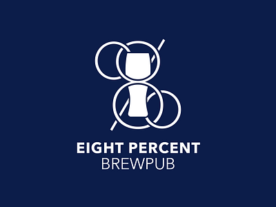 8 Percent Brewpub | Logo adobe beer branding brewery brewpub graphic icon logo logo design