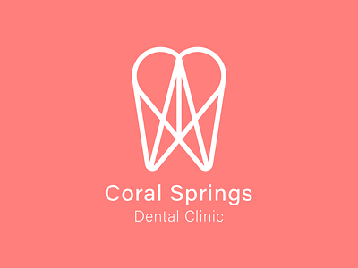 Coral Springs Dental Clinic | Logo adobe branding graphic icon logo logo design simple