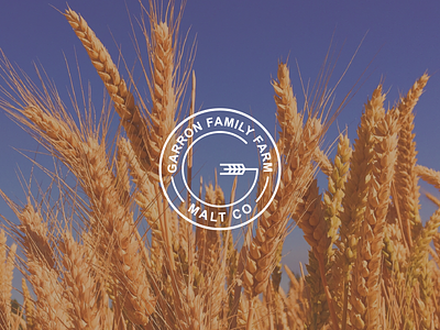Garron Family Farm | Malt Co | Logo adobe branding flat graphic icon logo logo design