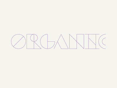 Organic geometric graphic lettering minimalist organic simple simplified type