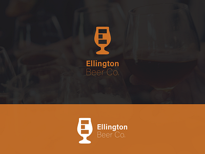 Ellington Beer Co adobe beer brand branding brewery graphic icon logo