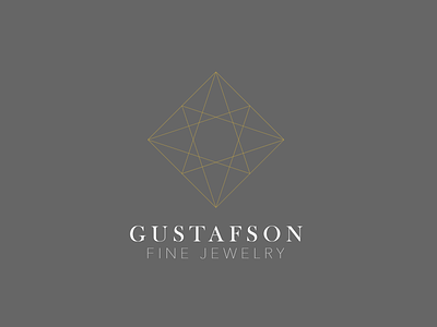 Gustafson Fine Jewelry | Logo adobe brand branding design graphic icon illustrator logo logo design minimalist simple typography vector