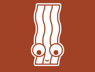 Bacon | Face adobe bacon character characters cute faces graphic icon illustration illustrator redbubble