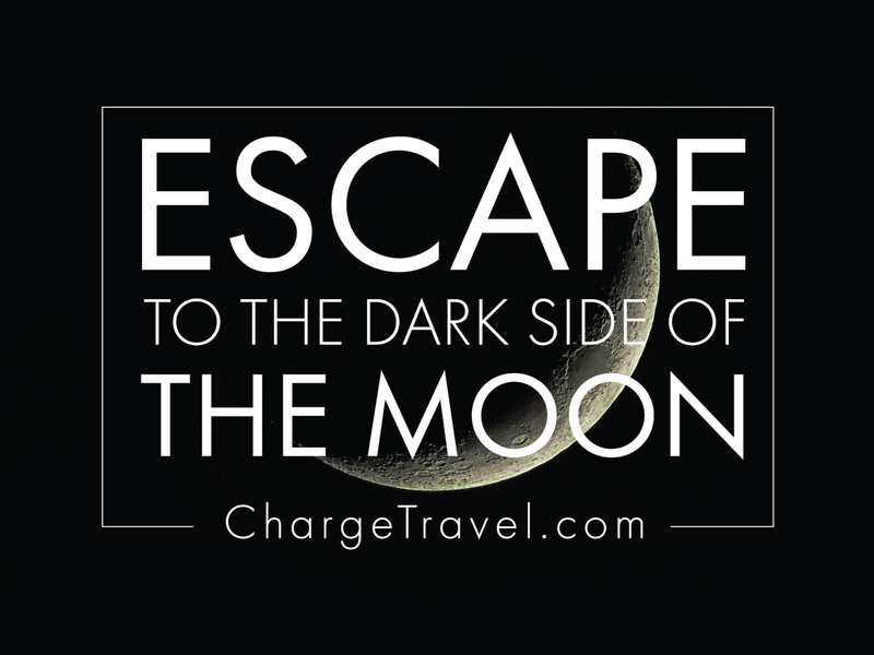Escape To The Dark Side of The Moon ad adobe advertisement brand design branding composition design designer graphic graphic design layout typography vector