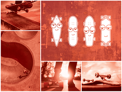 Skateboard Brand Layout adobe branding character characters cute design graphic graphic design icon illustration layout layout design logo