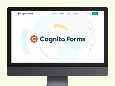 Cognito Forms - Logo + Website Redesign branding design flat logo ui web website