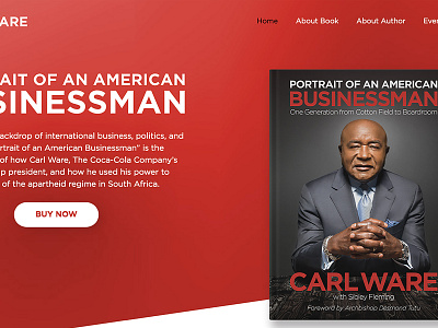 Carl Ware Book Website book design ui web website