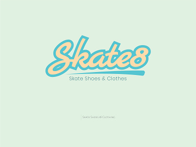 Skate8 | Skate shoes & Clothes branding design graphic design logo vector