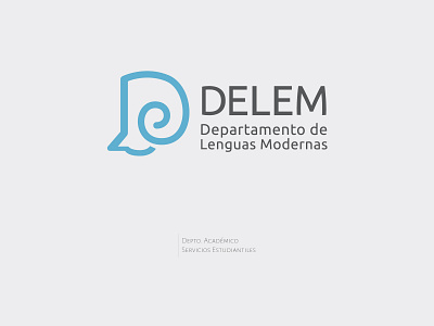 DELEM | Departamento de Lenguas Modernas branding design graphic design logo vector