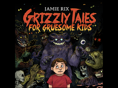 GrizzlyTales audiobook bolinda audio branding childrens book cover art design illustration photoshop art