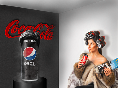 Pepsi Black, photo editing coca cola design designer graphic design pepsi