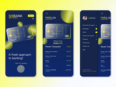 Mobile app for Online Banking