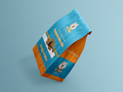 Packaging dog treats branding cookie design designer dog free graphic design illustration logo mockup packaging treats typography vector