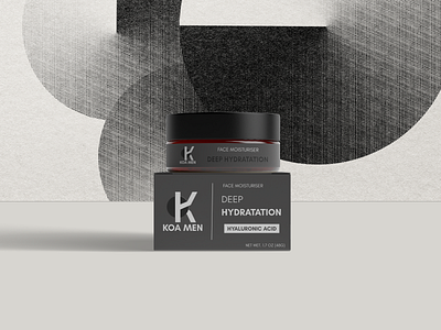 KOA MEN packaging beauty branding cosmetic cream design designer free graphic design illustration logo men mockup packaging typography vector