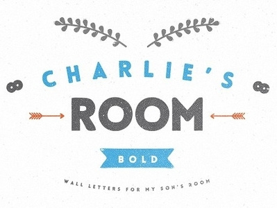 Charlie's Room display font font handmade illustration logo typography