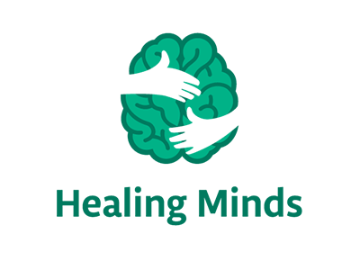 Healing Minds branding illustration logo