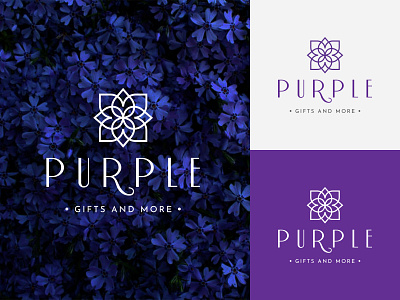 Flower Purple Logo Design