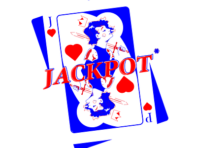 Jackpot! branding design flat illustration illustrator lettering logo minimal typography vector