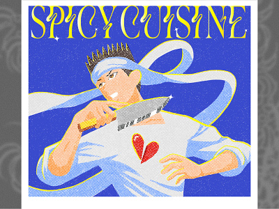Spicy cuisine branding design graphic design illustration procreate