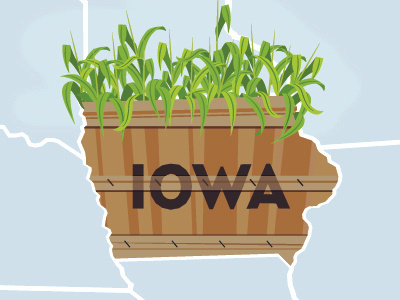 Iowa corn corn illustration iowa usa