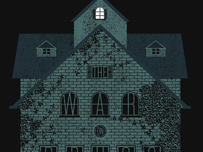 Lost in the Dream brick gig poster house illustration ivy night screen print the war on drugs