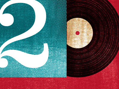 The Year in Music 2011 2011 halftone illustration music record texture