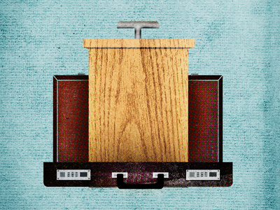Professionals/Professors briefcase education illustration podium texture