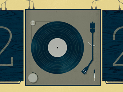 The Year in Music 2012 2012 illustration music turntable vinyl
