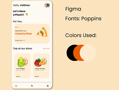 Pizza Concept Design animation app design figmadesign flat food food and drink food app foodie icon illustrator minimal pizza typeface typography web website